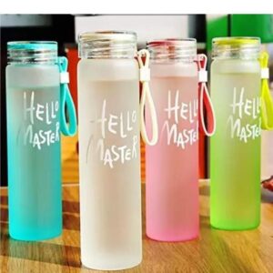 Hello Master Printed Glass Bottle 500ml