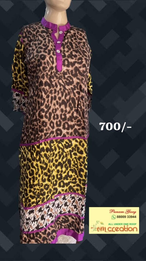 Tiger Print Kurti