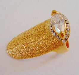Golden Nail Ring
