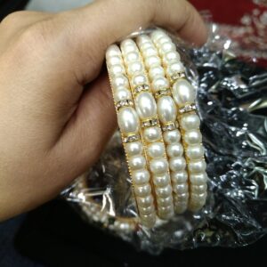 Premium Quality Moti Bangles(Set of 4Pcs)